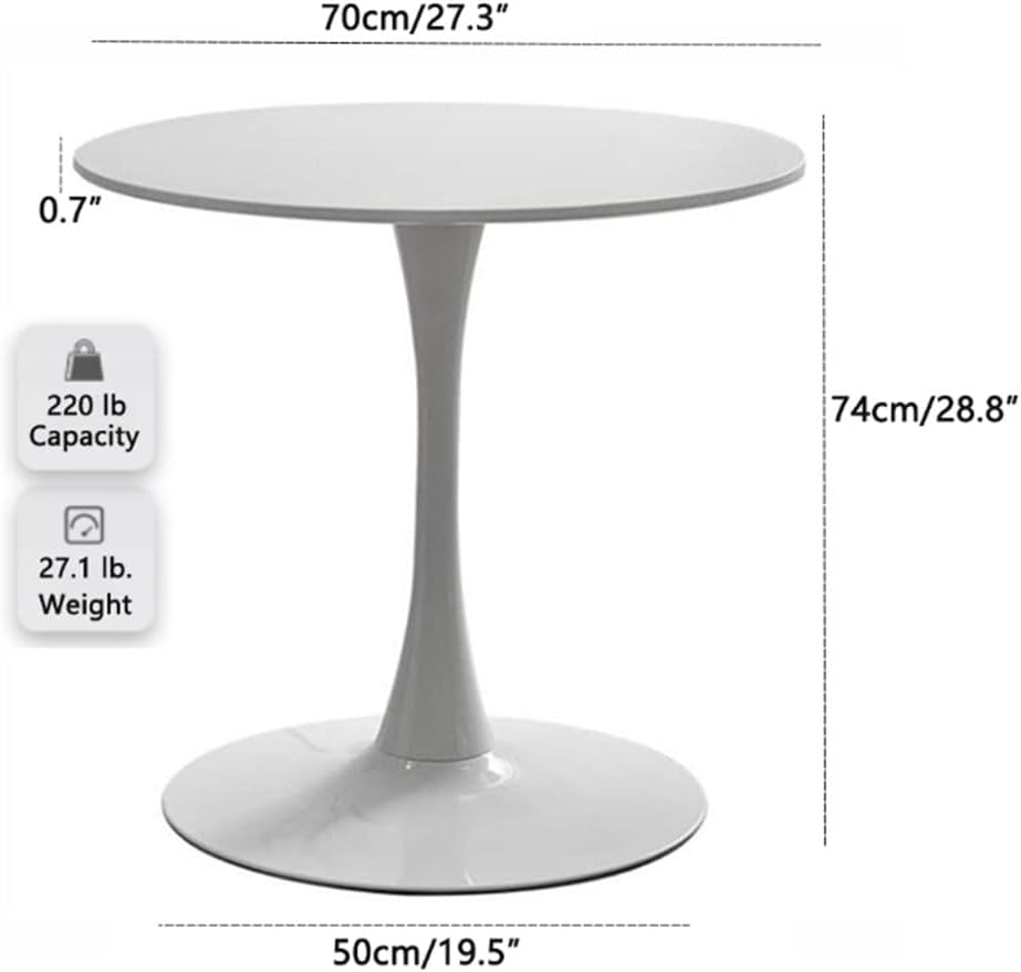 White tulip round table - Image 2