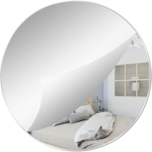 Round acrylic mirror decal