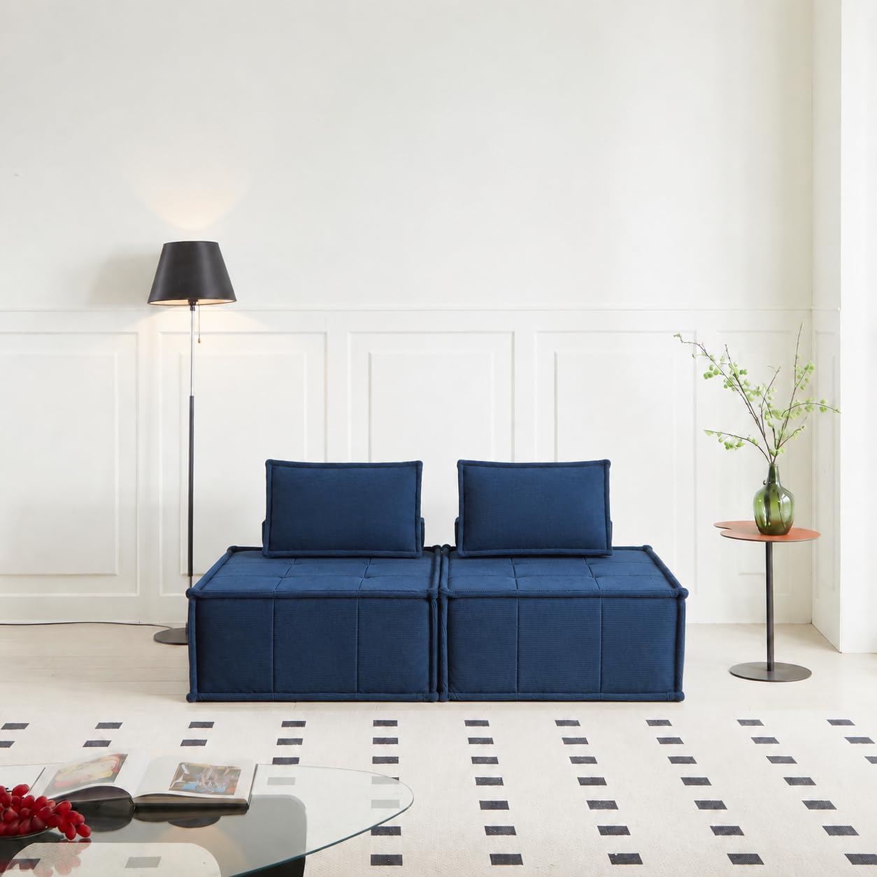 Grey memory foam beanbag sofa - Image 2