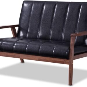 Black loveseat