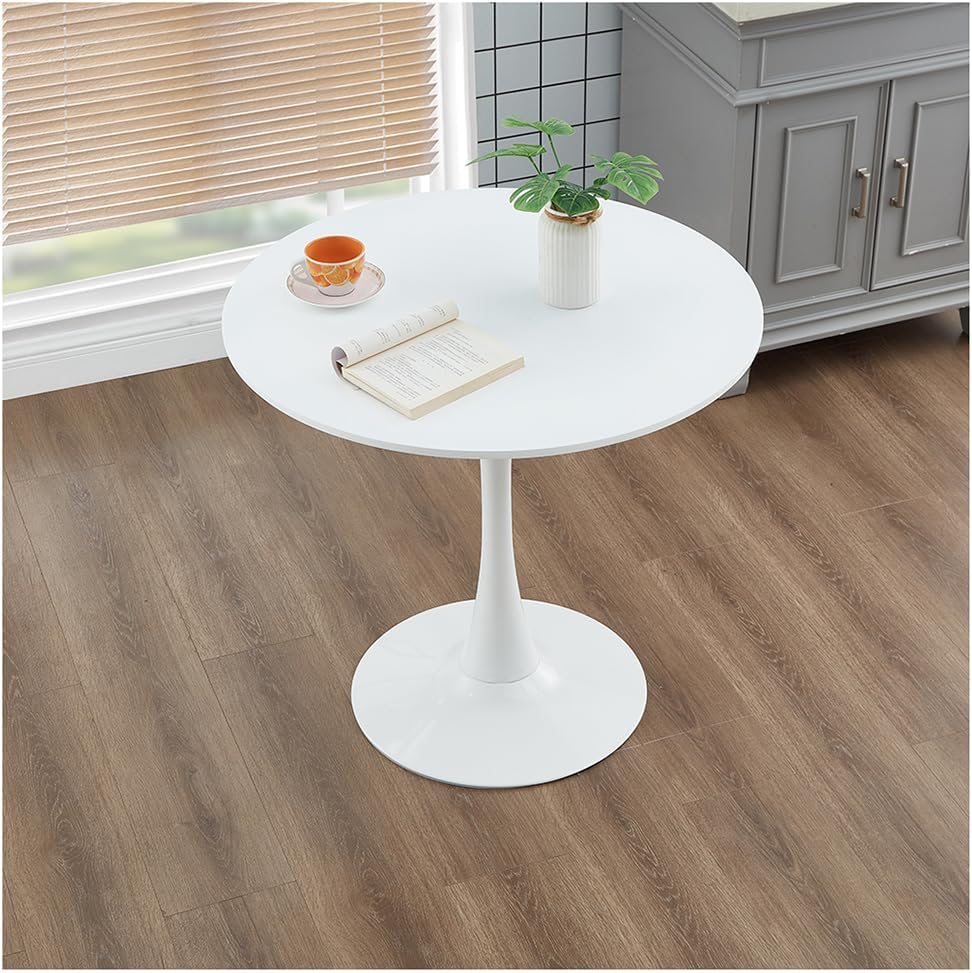 White tulip round table