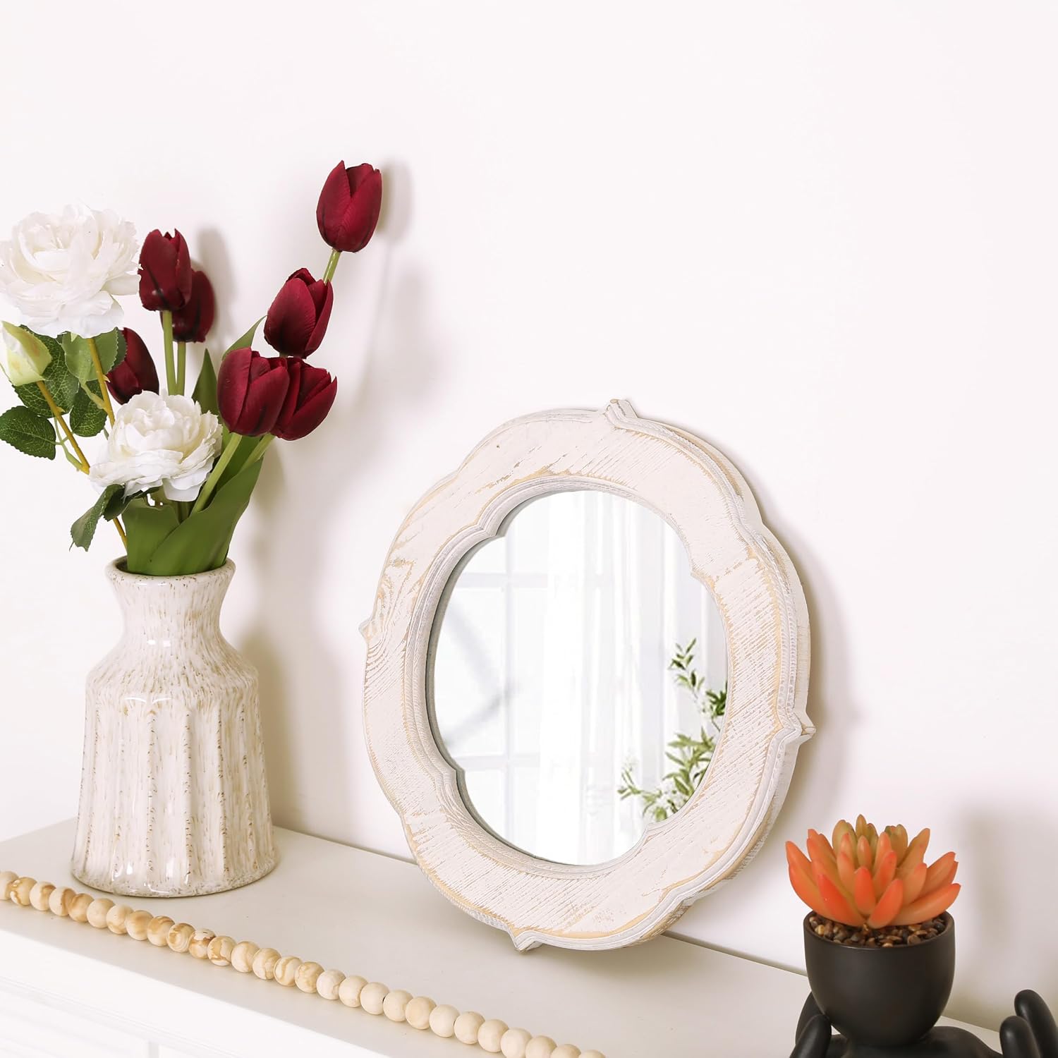White round wall mirror - Image 2