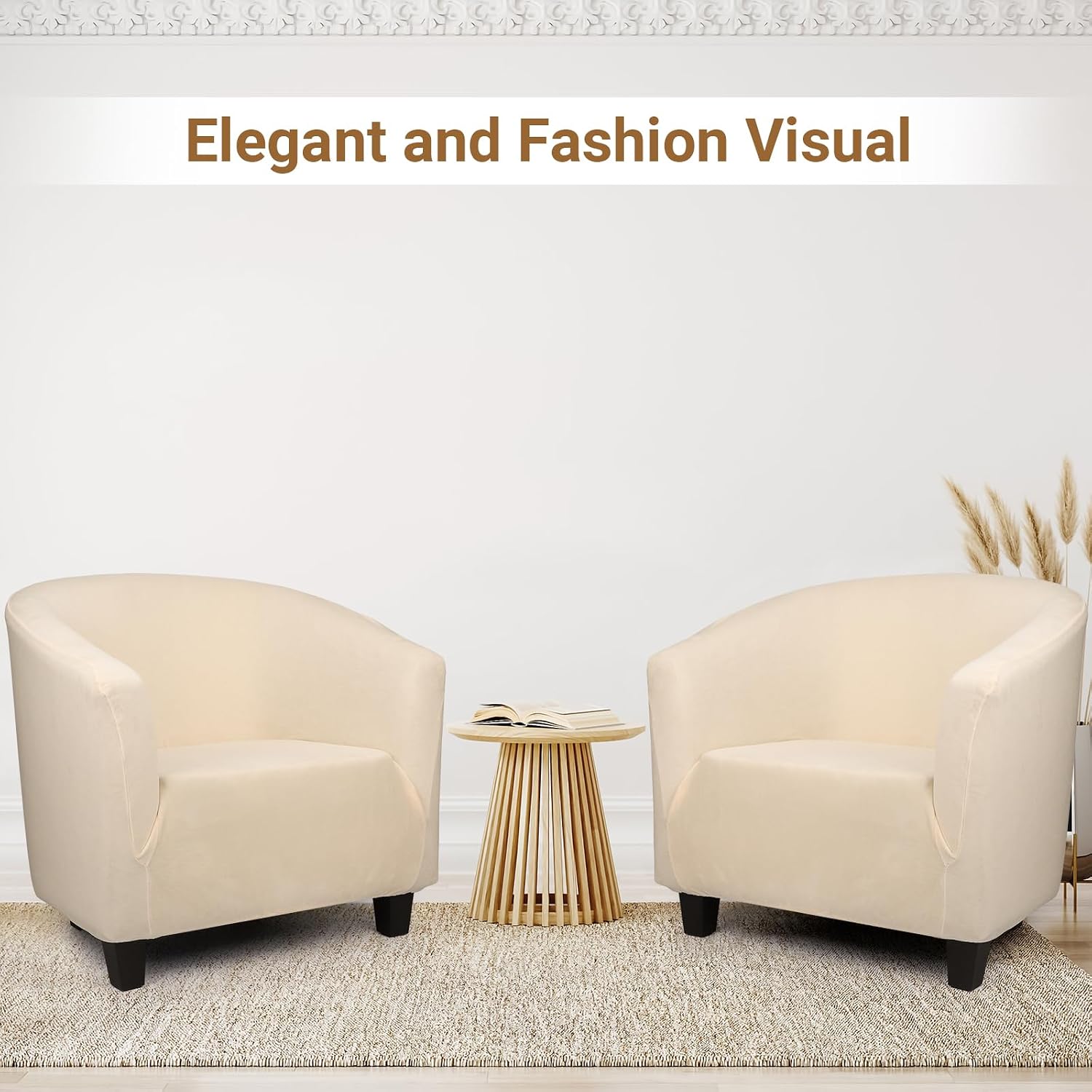 Velvet armchair cover - Image 2