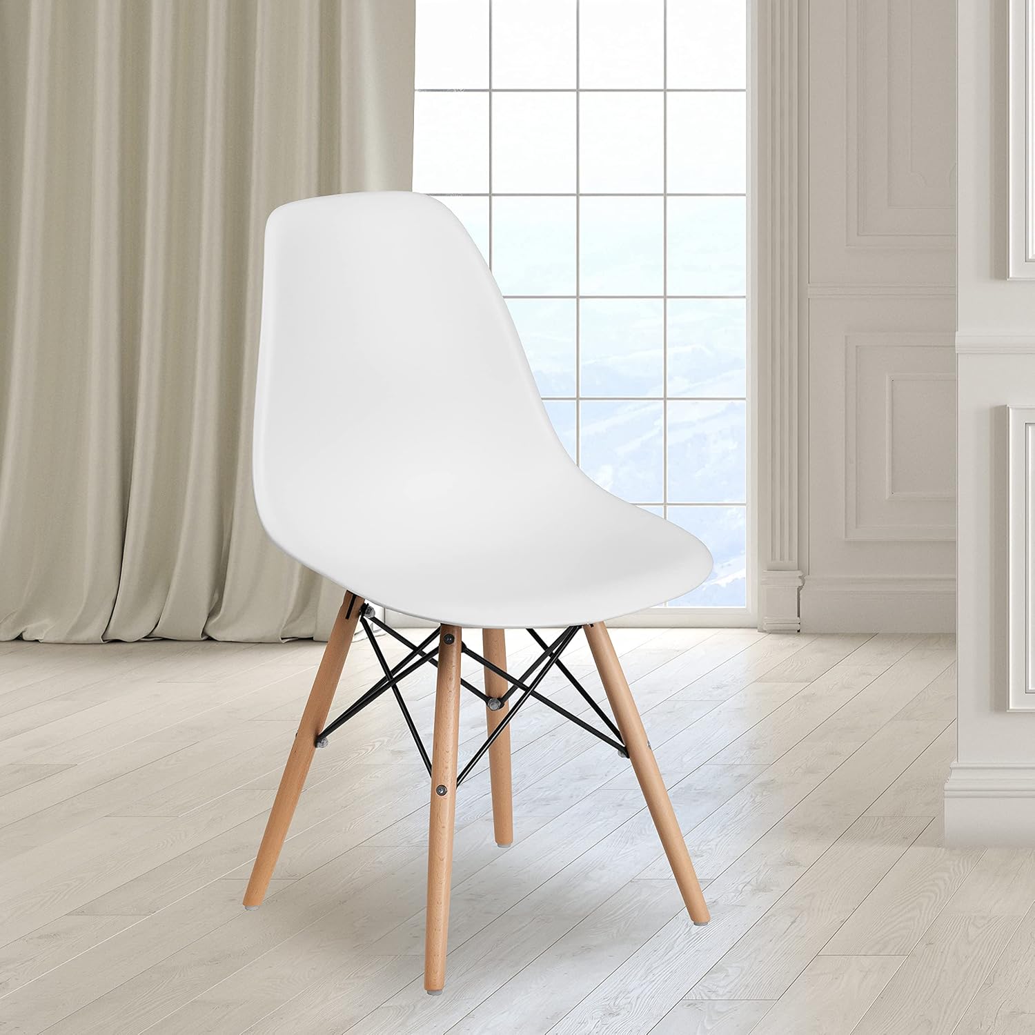 Modern plastic dining chair - Image 2